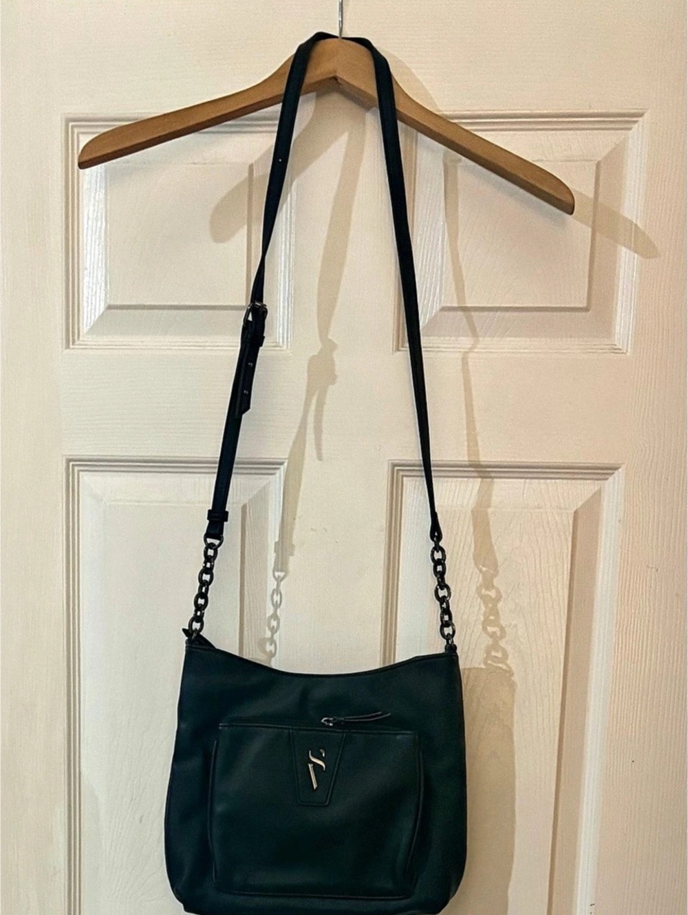 Simply Vera Wang Black & Brown Shoulder Bag